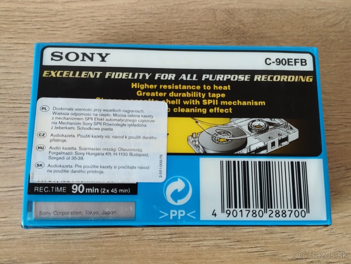 Predam novu kazetu Sony EF 90. - 2