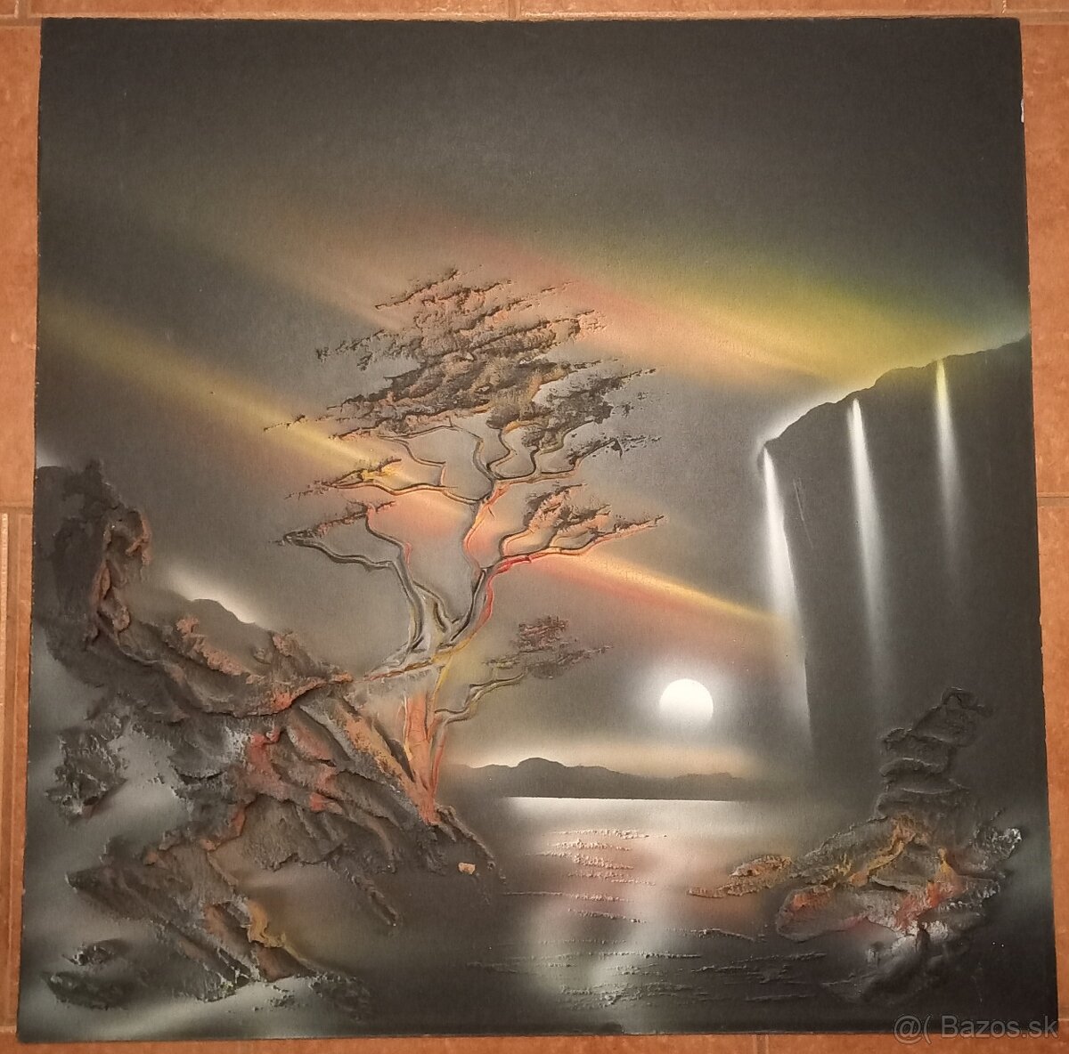 Plastikový obraz nočný motív - 2