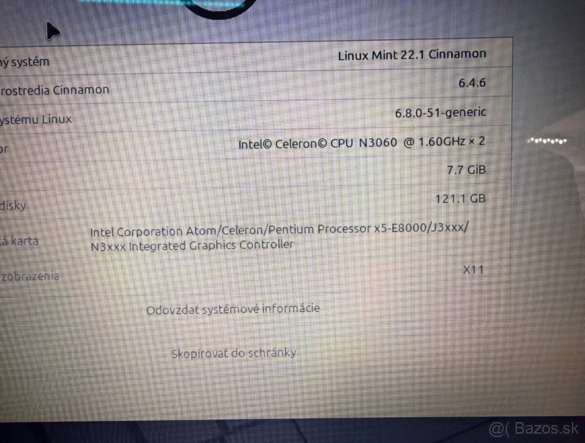 Notebook Dell Celeron N3060 / 8GB RAM / 128GB SSD / HD - 2