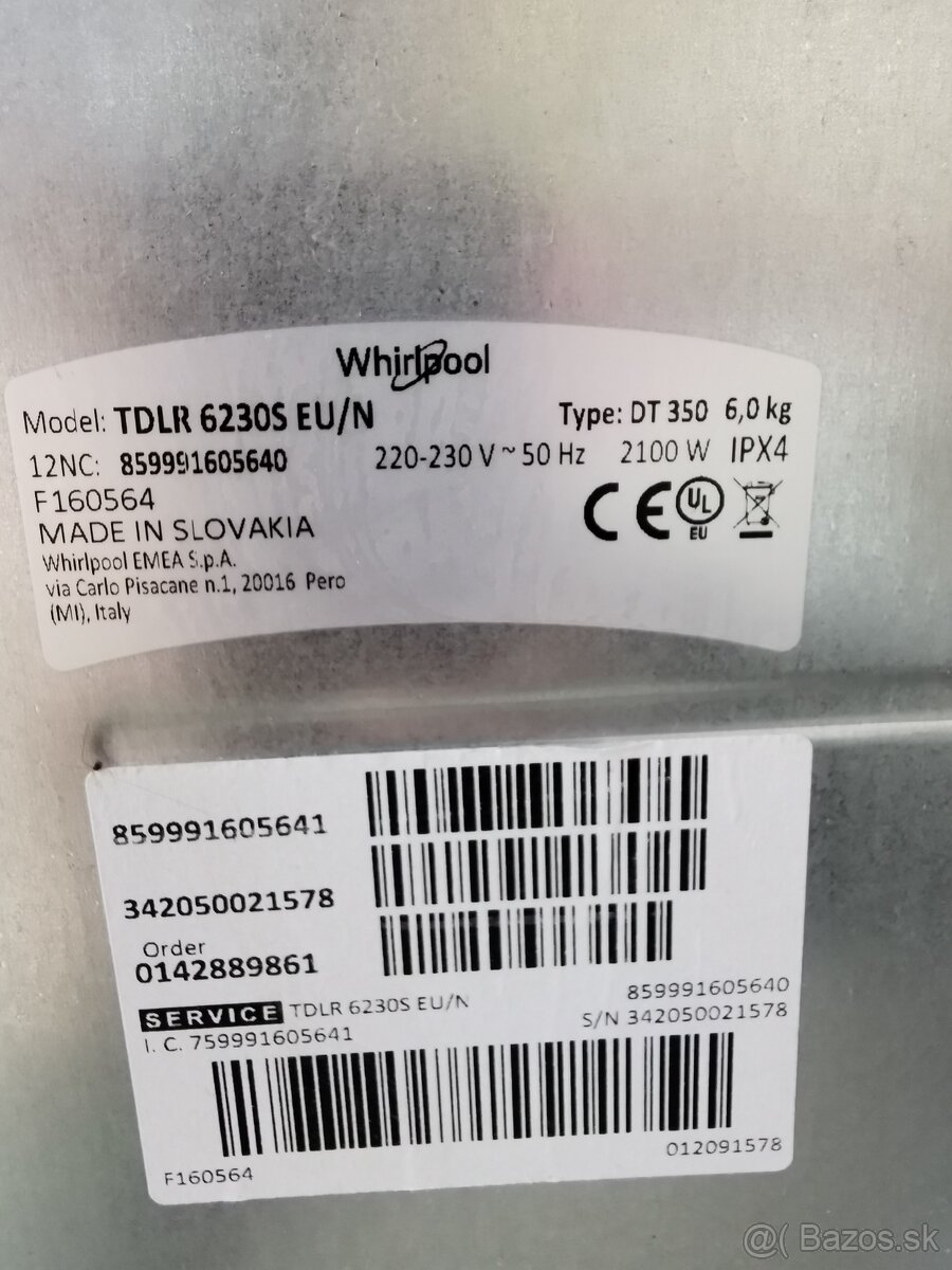 Whirlpool TDLR 6230SS EU/N - 2