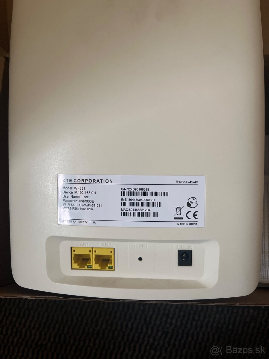 Modem ZTE WF831 - 2