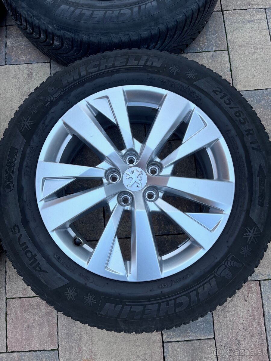 Orig. hliníkové disky Peugeot R17, 5x108 - 2