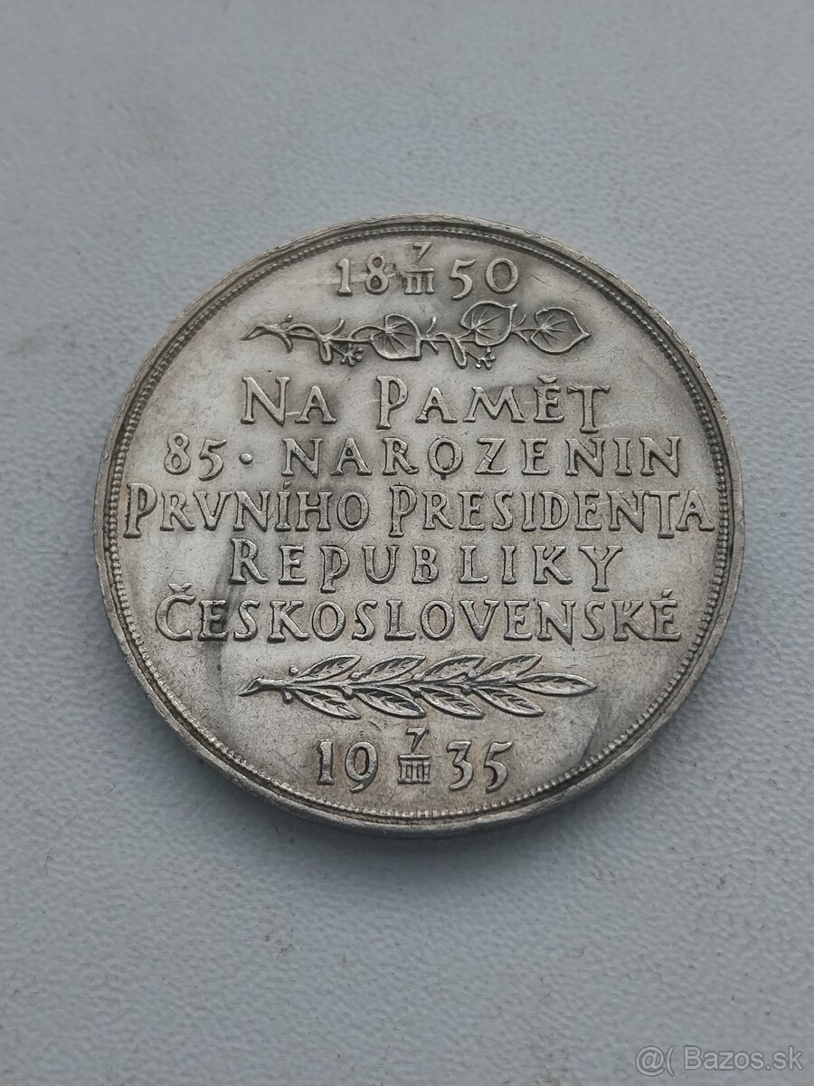 Mince strieborná medaila T.G.Masaryk - 2