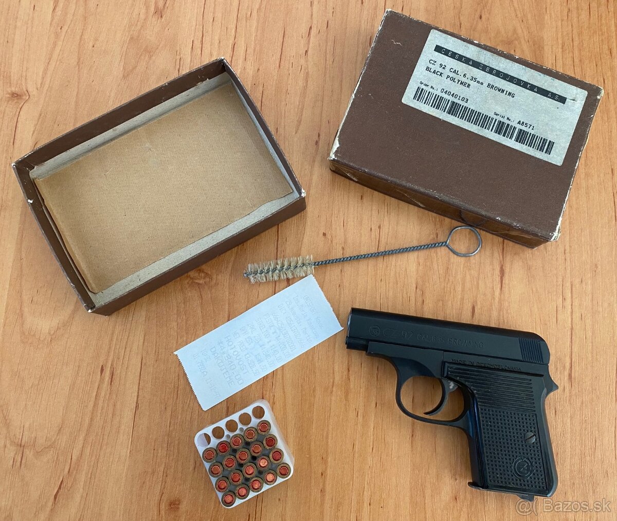 - - - Pištoľ ČZ vzor 92 - kaliber 6.35 Browning - - - - 2