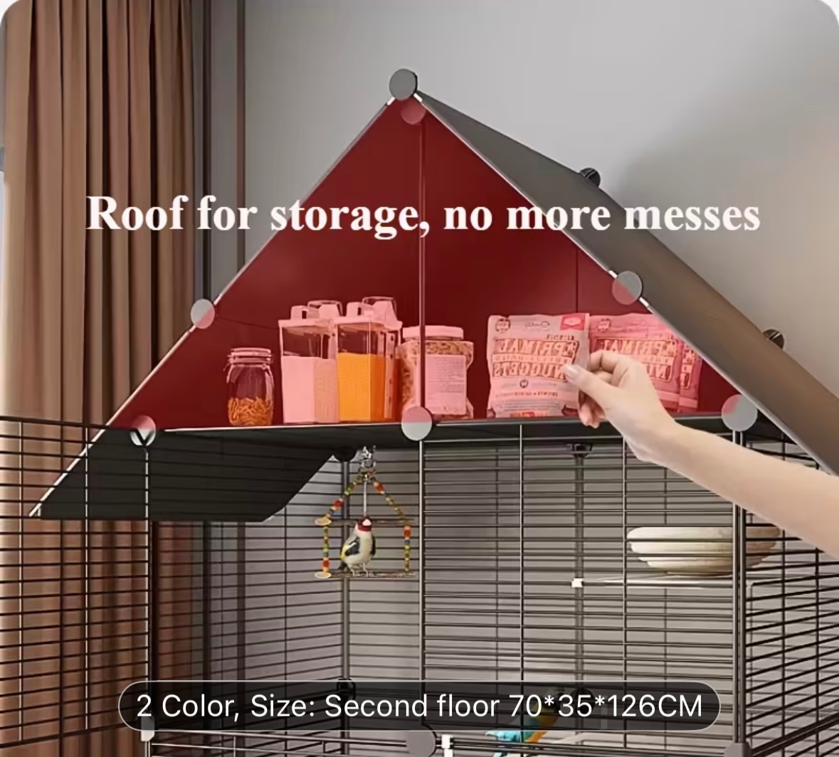 Krásna nová klietka s príslušenstvom - 2