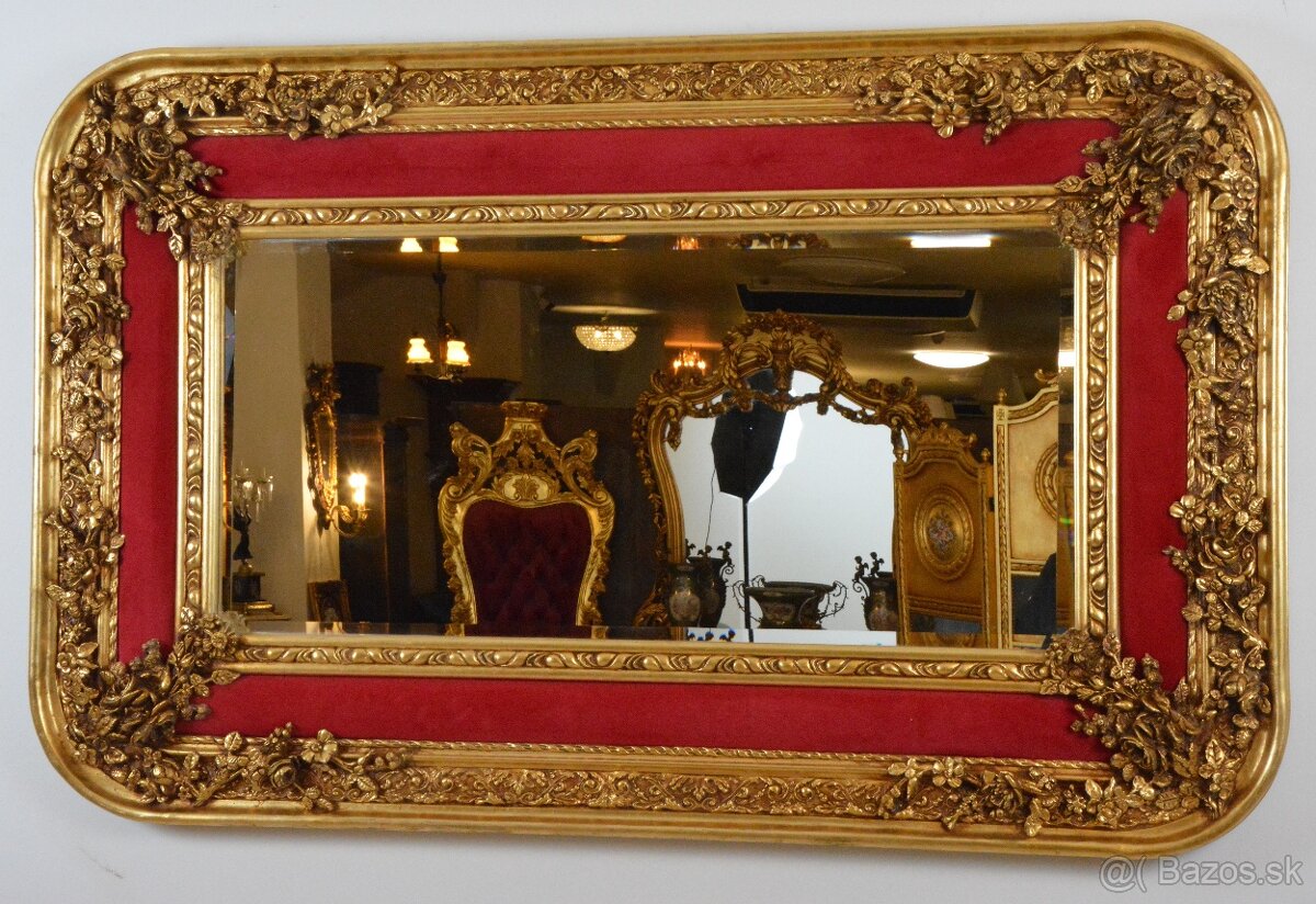 Zámecké zrcadlo - čalouněné - 2