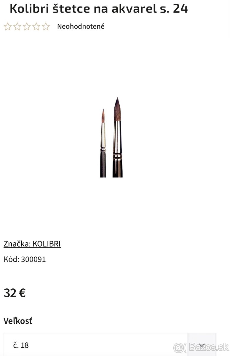 Akvarelový štetec - 2