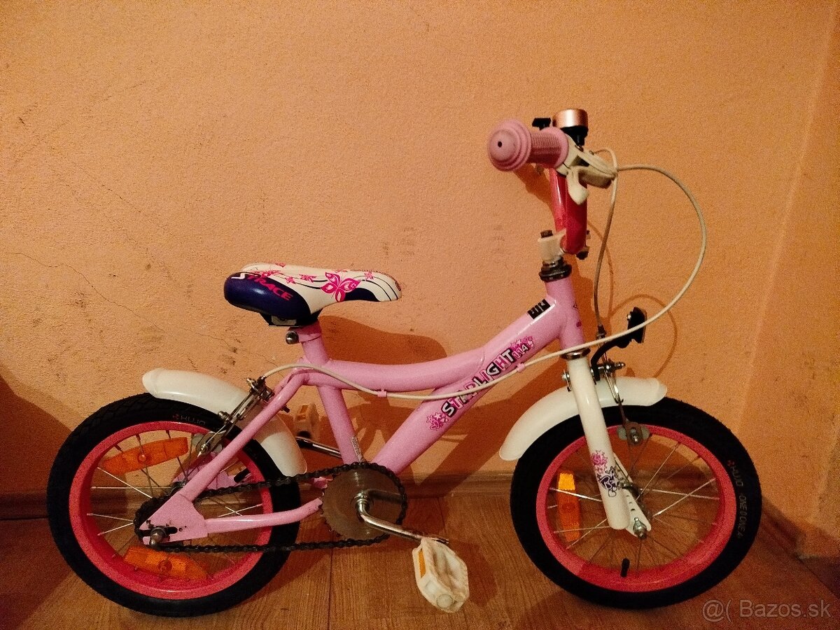 Detský bicykel 16 ružový. - 2