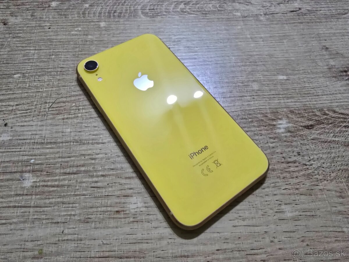 Iphone XR 128gb zlte v top stave plnefunkcny na displeji nie - 2