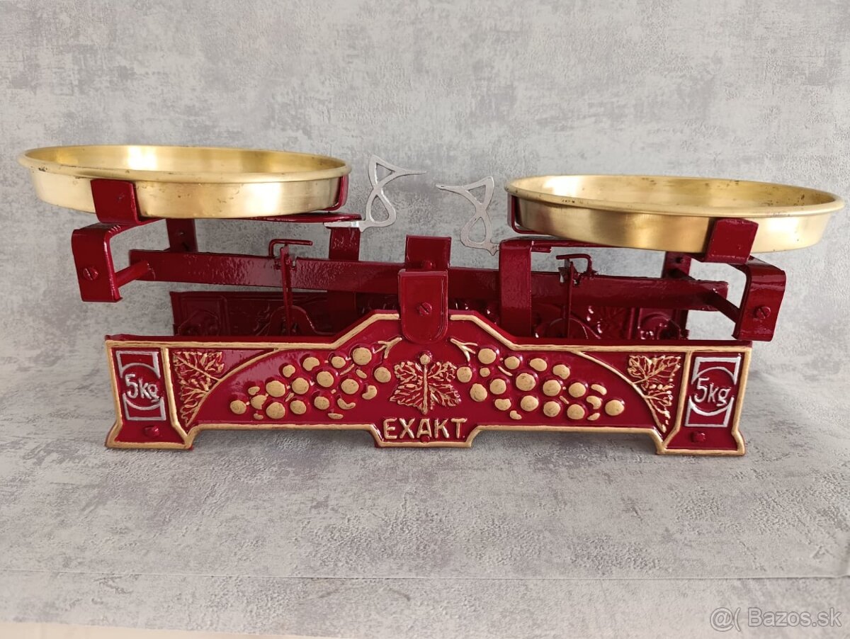 Staré 5kg dvoumiskové váhy EXAKT po renovaci - 2