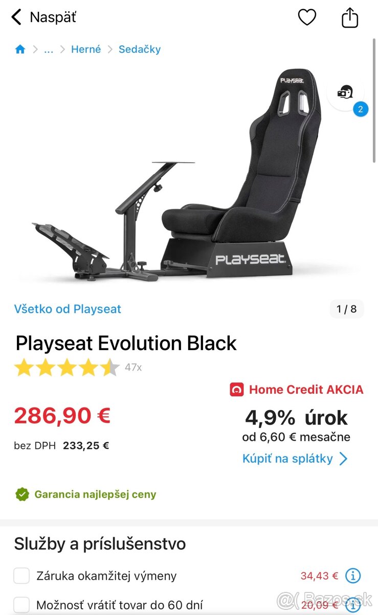 Volant +Kreslo+Pedale PC-Xbox - 2