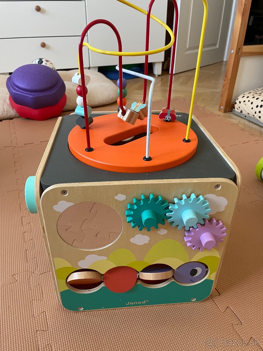 Janod drevená didaktická kocka s labyrintom - 2