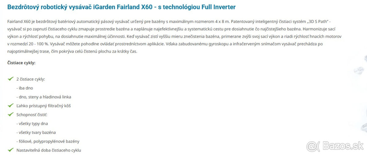 Predám vysávač FAIRLAND X60 - 2