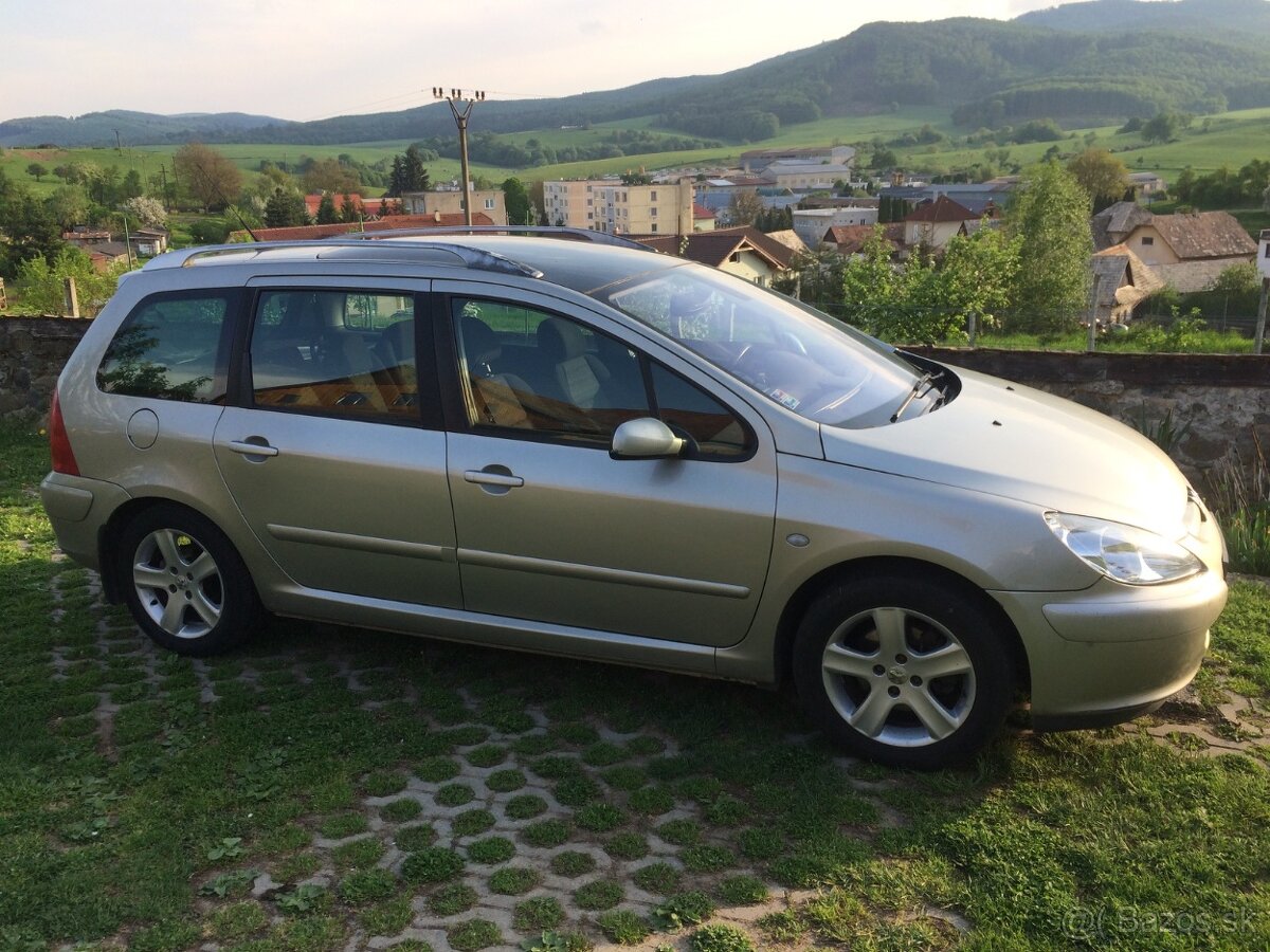 Predám Peugeot 307 SW, 1,6 HDi 80 kW, r. 2004 - 2