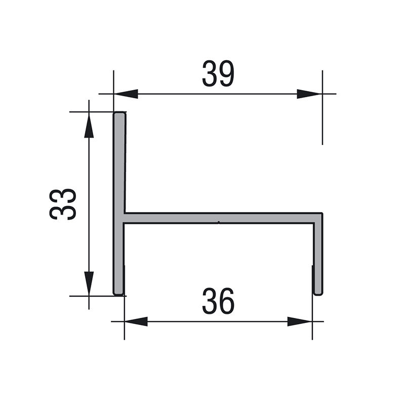 Profil a vozík pre šikmú vstavanú skriňu. - 2
