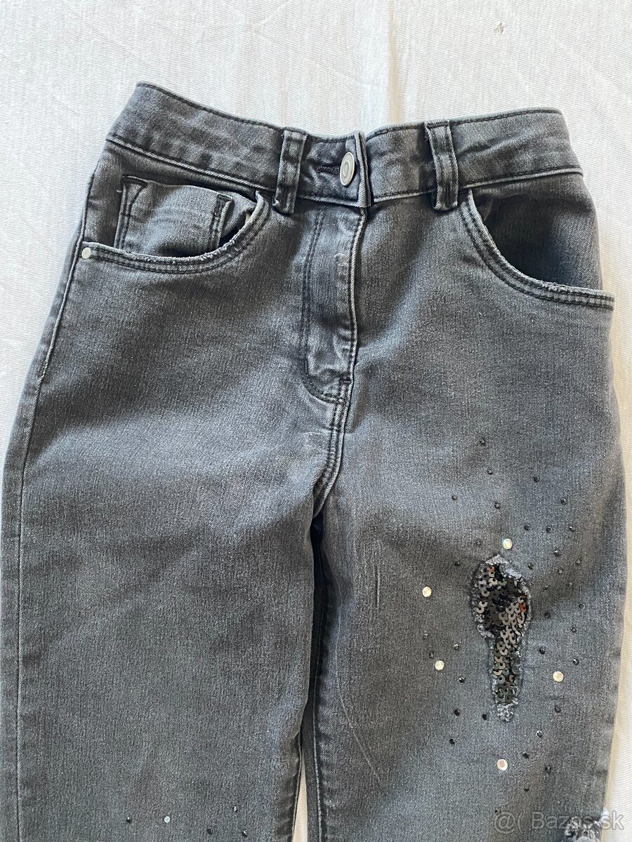 Dievčenské rifle 134cm - 2