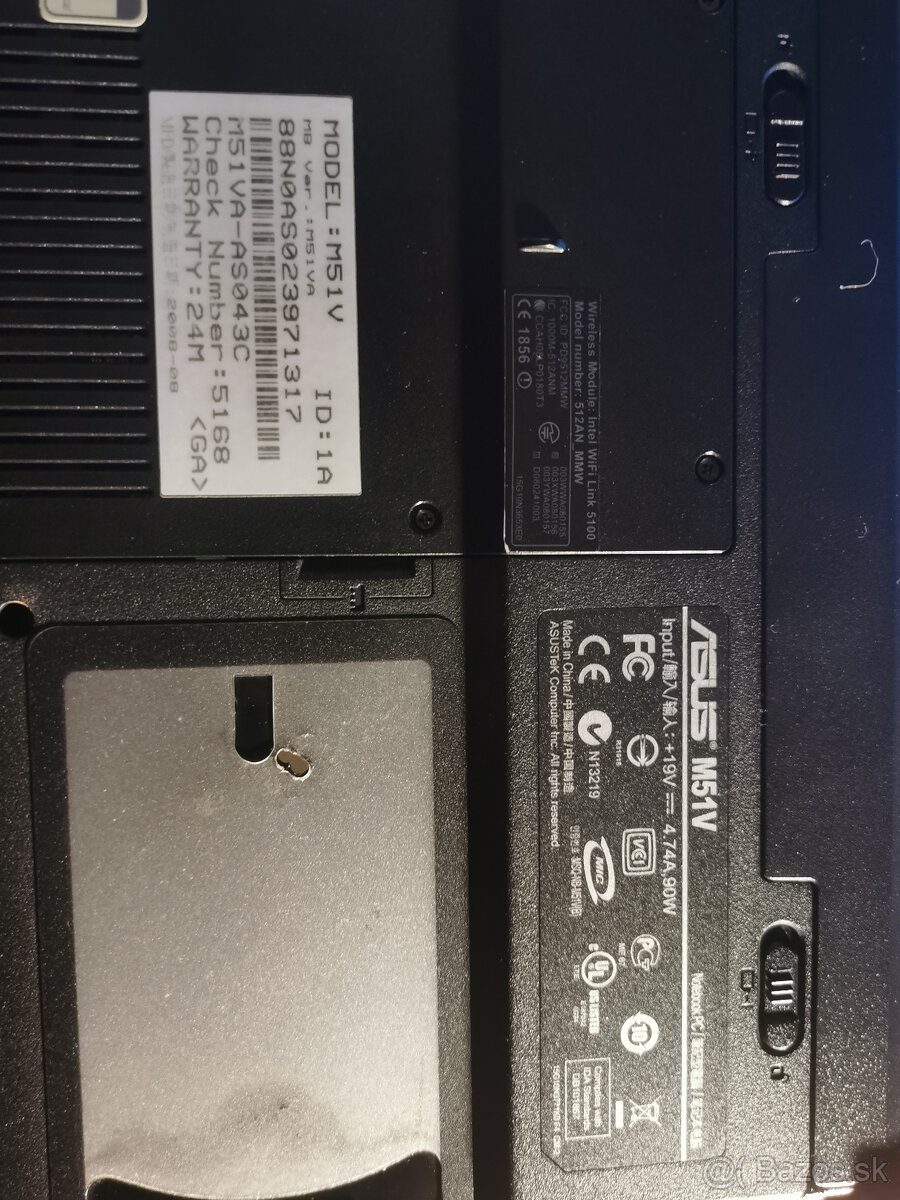 Notebook Asus -nahradné diely - 2