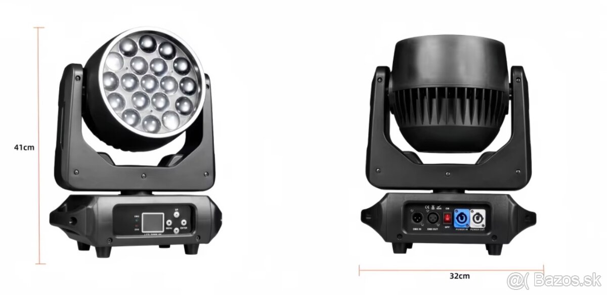 4x LED rotacne hlavy Zoom Wash - 2