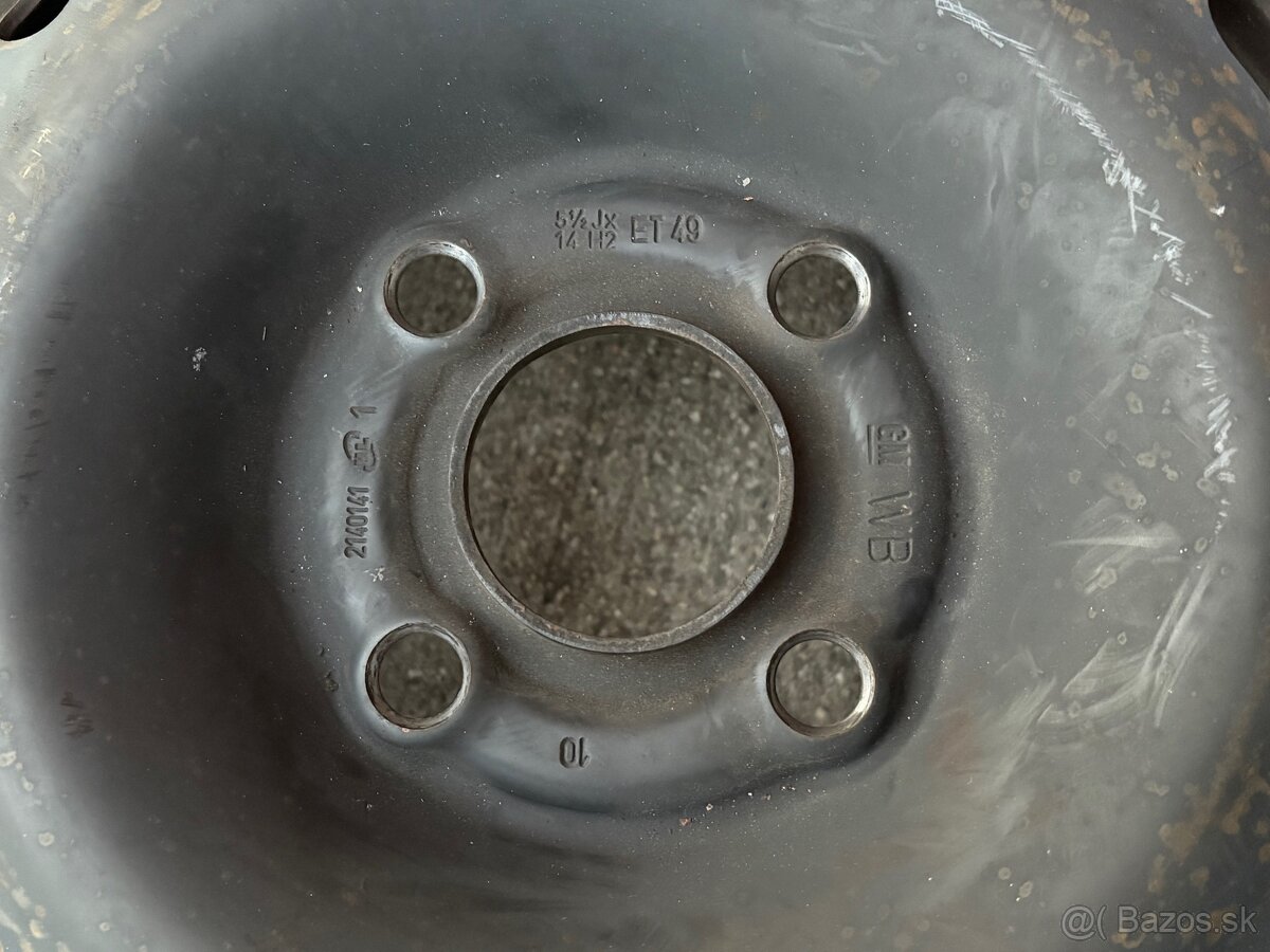 Plechove disky R14 4x100 - 2