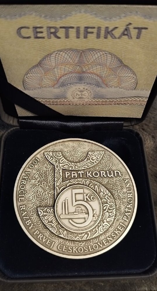 Strieborná medaila 5 Kč - 2