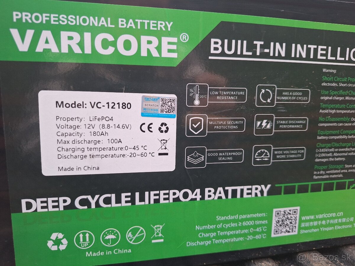 Batéria 12v 180ah - 2