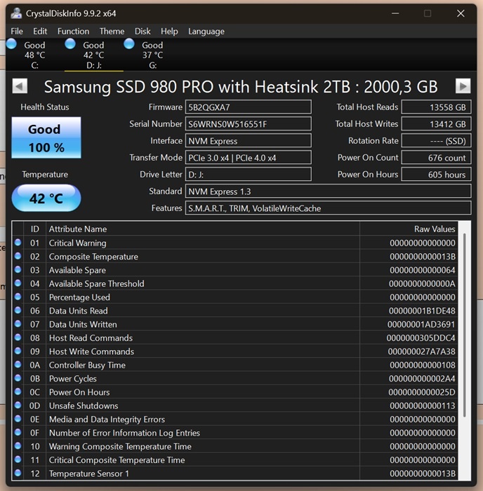 Samsung SSD 980 PRO with Heatsink 2TB - 2