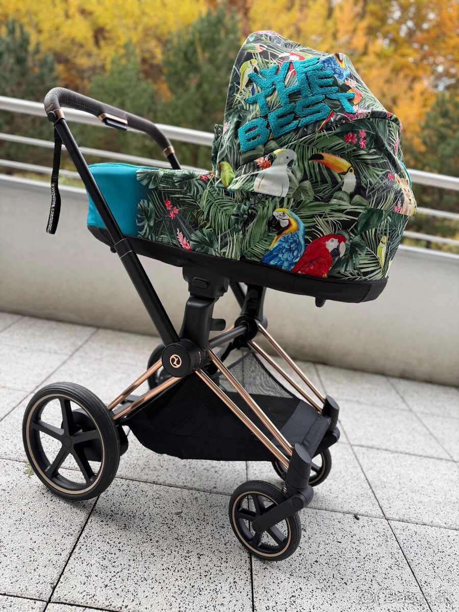 3 kombinácia Cybex E-Priam Rose Gold - 2
