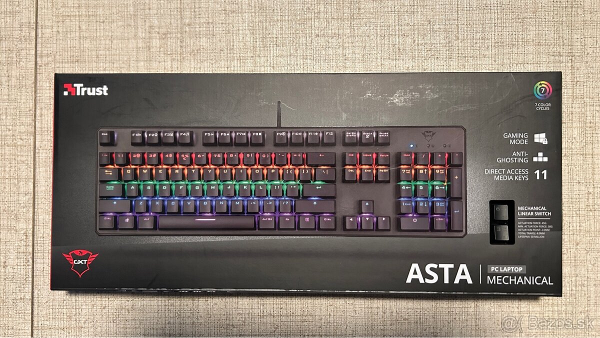 Trust Asta GTX mechanická herná klávesnica + Trust herná myš - 2