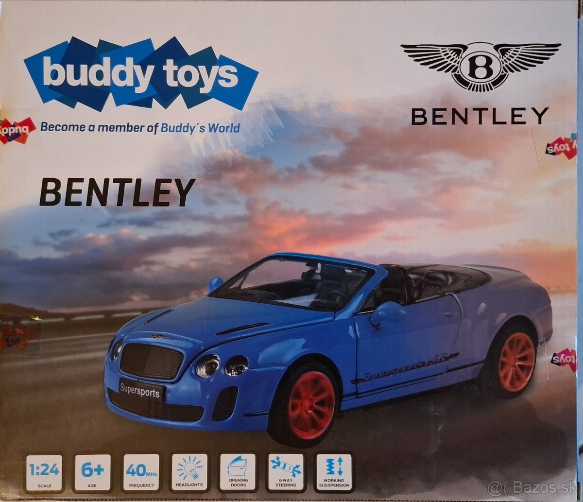 Predám nerozbalené autíčko na diaľkové ovládanie Bentley. - 2