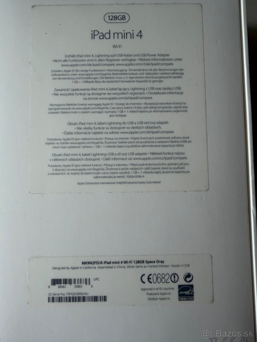 Apple iPad Mini 4 128GB - 2