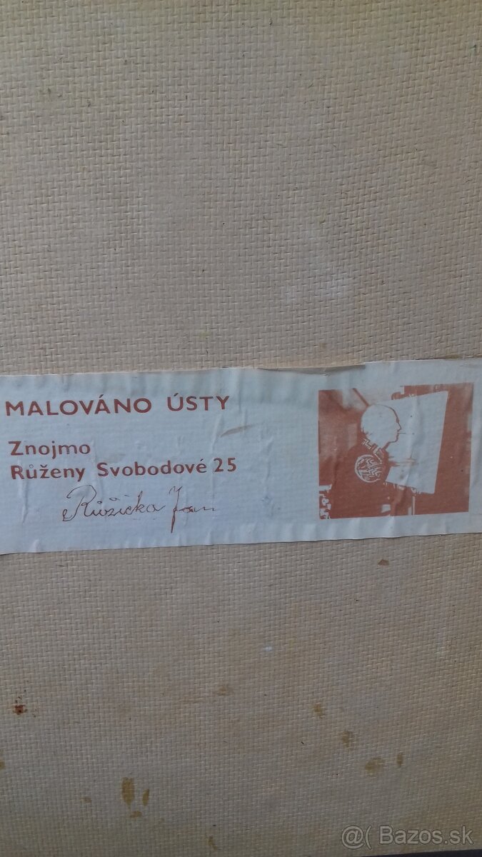 Predám maľbu maľovanú ústami - 2