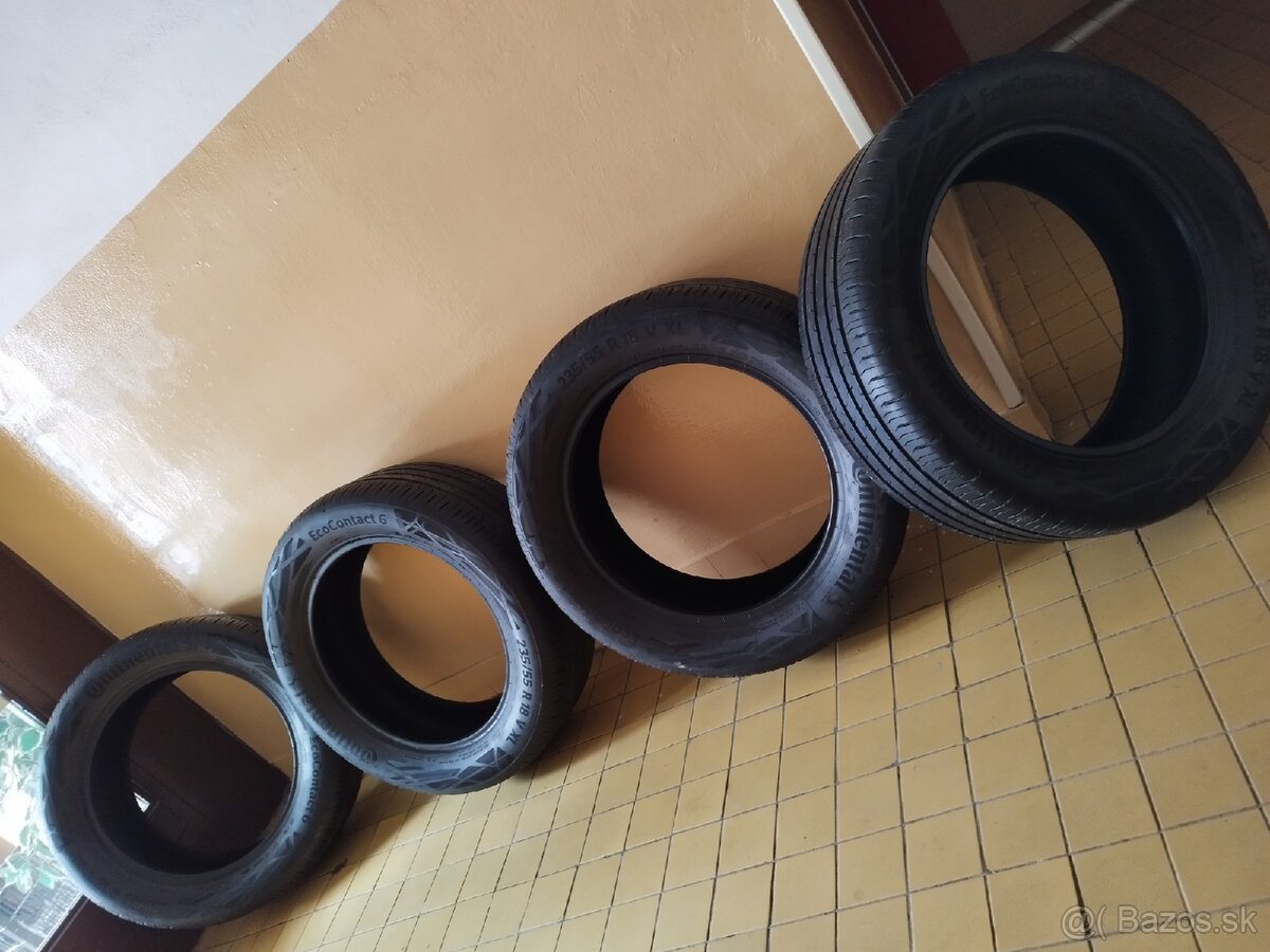 letne pneumatiky 235/55 r18 XL continental - 2