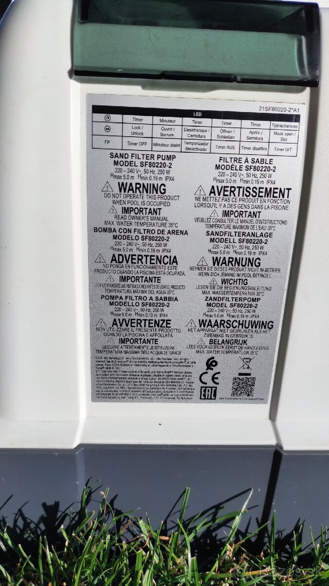 Predám bazenovú filtráciu INTEX - 2