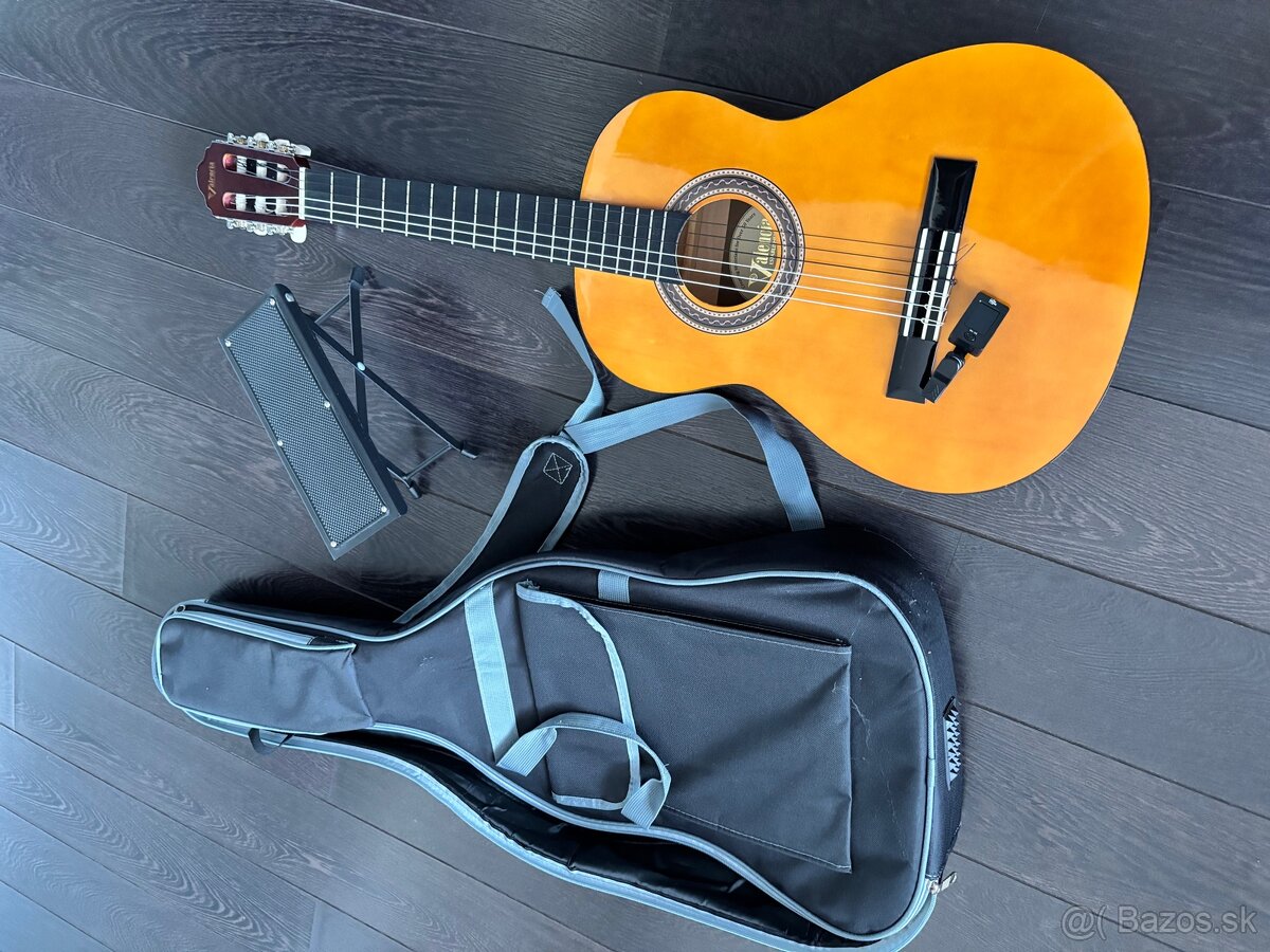 Valencia klasická gitara + príslušenstvo – 90 € - 2