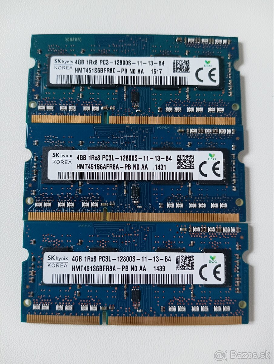 RAM DDR2, DDR3, DDR4 do Notebooku - 2