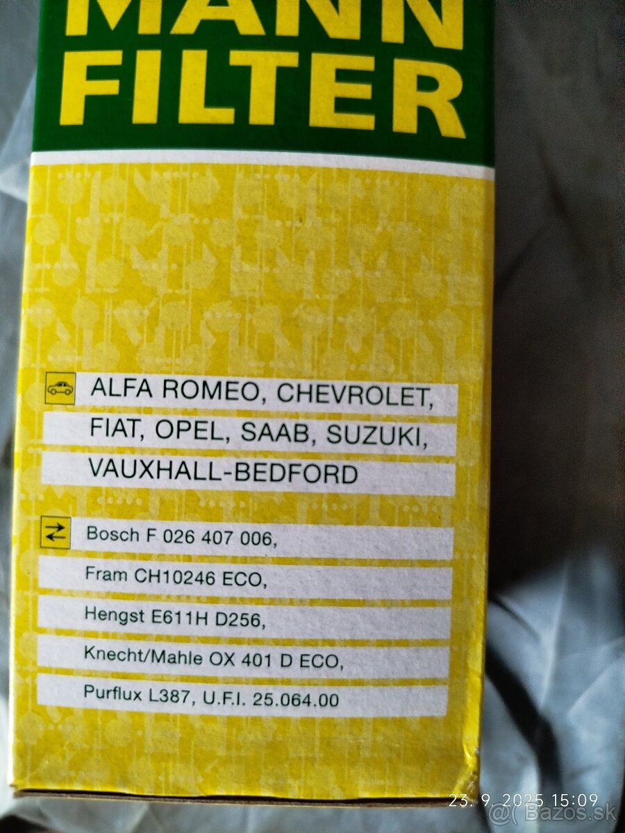 olejový filter HU 612/2x - 2