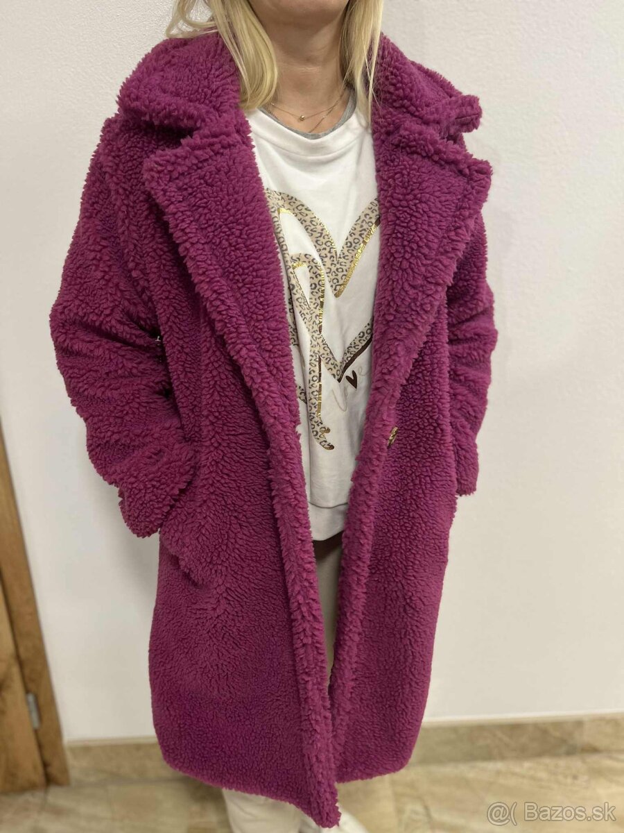 Dámsky TEDDY KABATIK PINK - 2