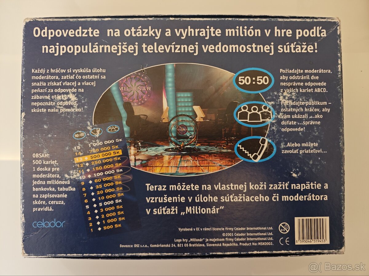 Spoločenská hra Milionár - 2