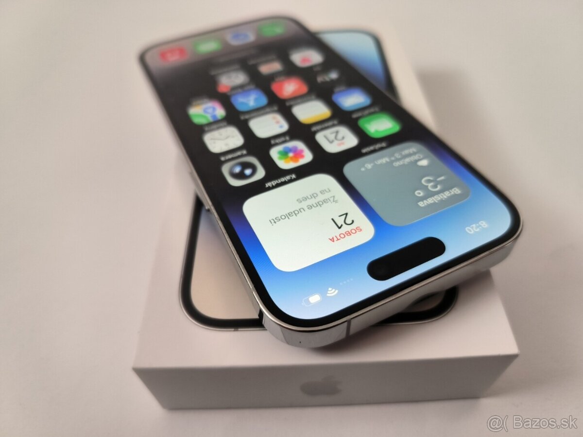 apple iphone 14 PRO 128gb Silver / Batéria 100% - 2