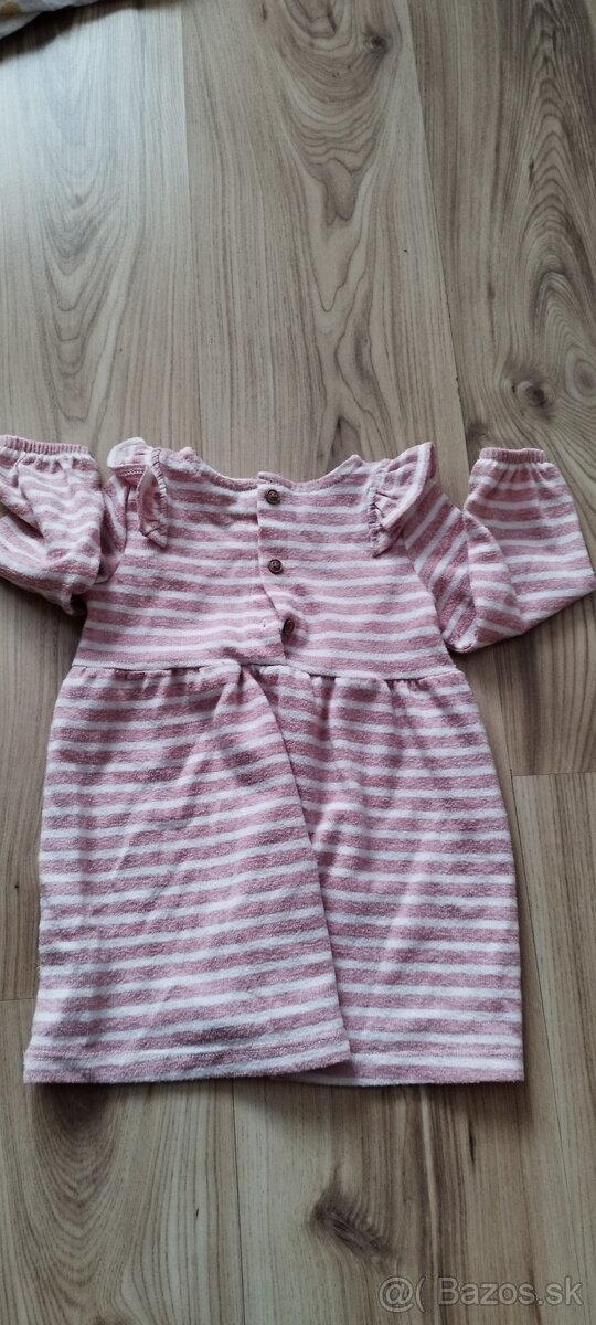 Dievčenské teplé šaty veľ. 80 - 2