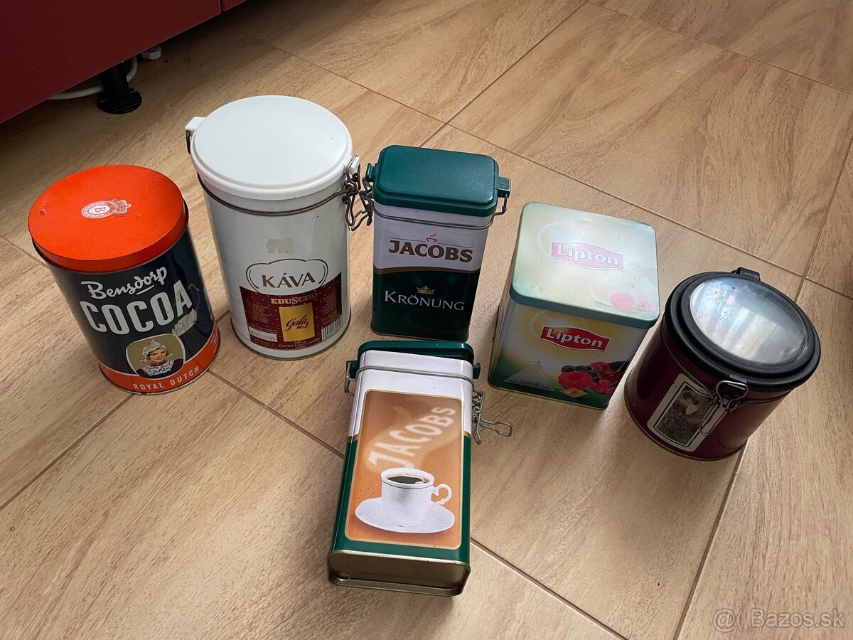 Retro dôzy od kávy,kakao,čaj, forma na babovku, wook, - 2