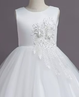 Šaty s kvetom prijímanie svadba oslava rôzne veľkosti - 2