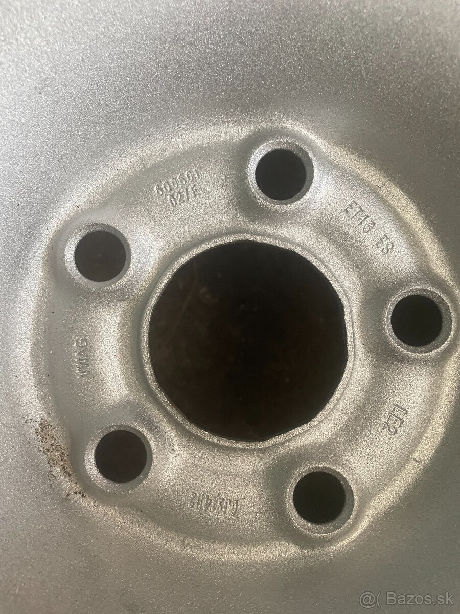 Na predaj: Oceľový originál disk VW R14 – 5×100 - 2