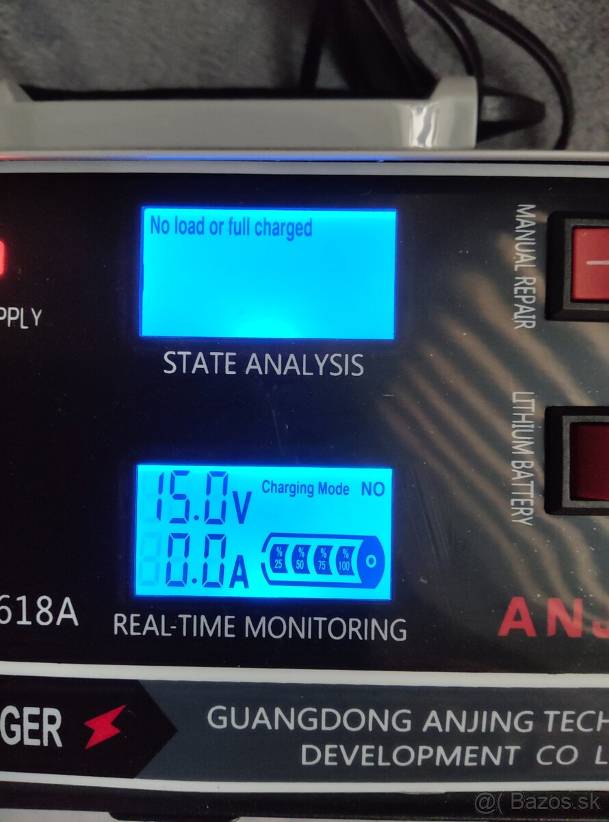Mikroprocesorová smart autonabijacka 12v /24v 400w - 2