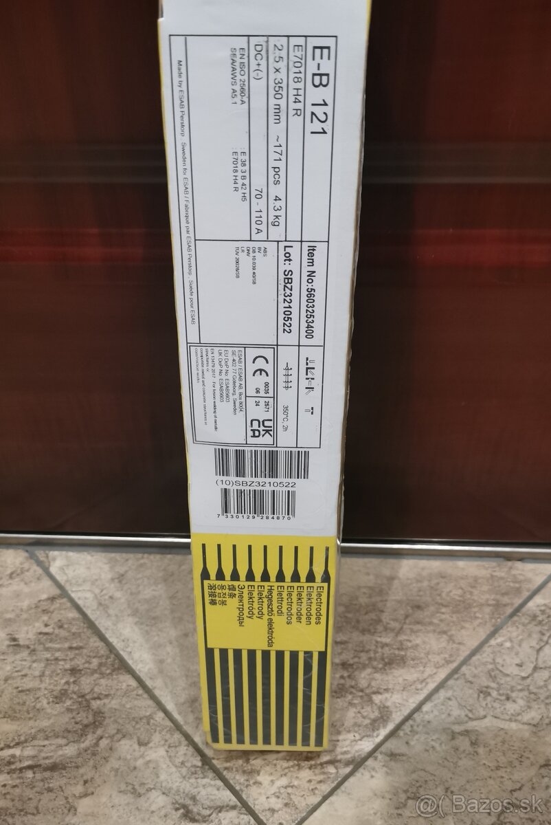Predam zvaracie elektródy EB 121 (made in Sweden) 4 BALÍKY - 2
