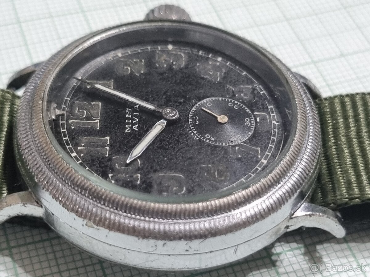 Vojenské,pilotné hodinky,Mimo Avia. - 2