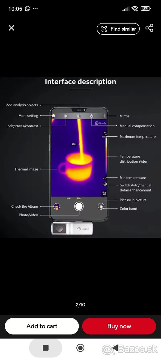 Mobilna termokamera Guide - 2