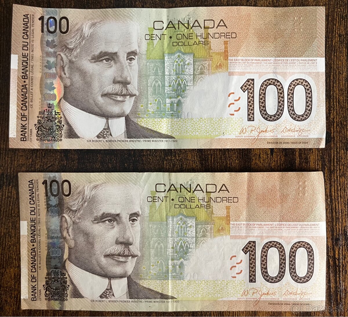100 CAD babkovky - 2