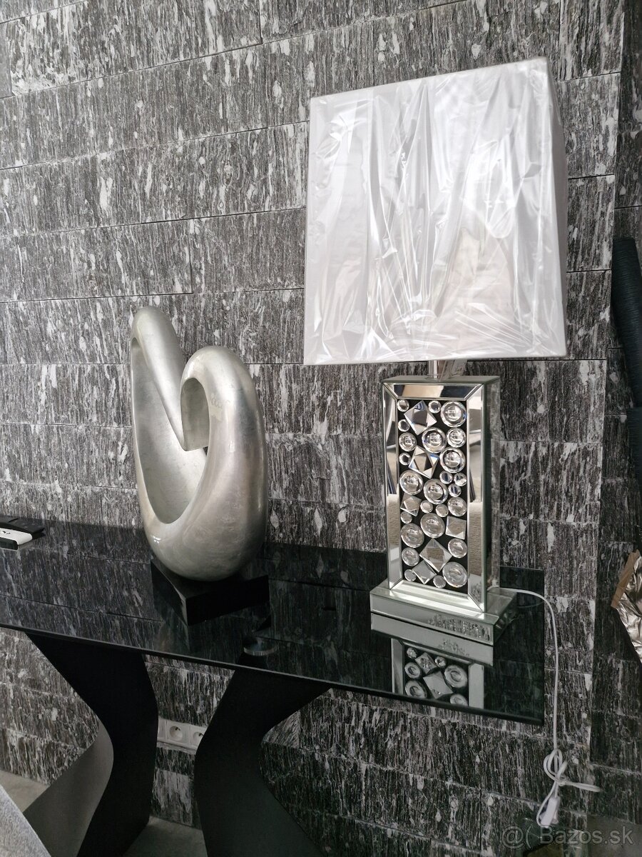 Dizajnová lampa s brúseným sklom - 2