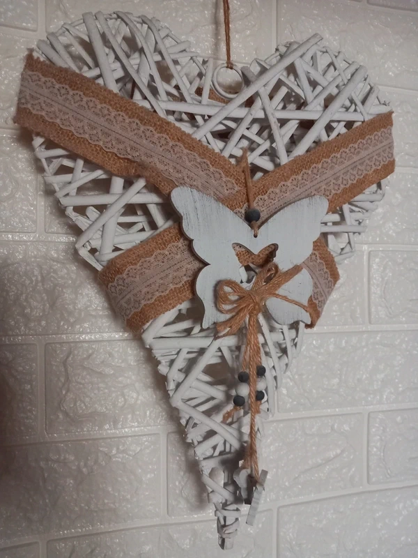 Staršie závesné veľké vypuklé srdce 40x30 cm - 2